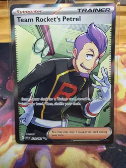 Pokemon TCG Team Rockets Petrel 226/182 SV Destined Rivals Ultra Rare Full Art - Image 1