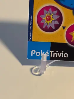 Pokemon Burger King PokeTrivia Non-perforated Staryu #120 - Image 2