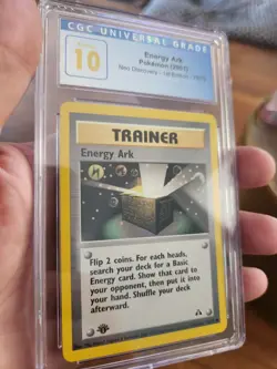 (POP 5) CGC 10 Pokemon Energy Ark Trainer 75/75 Neo Discovery 1st Edition - Image 1