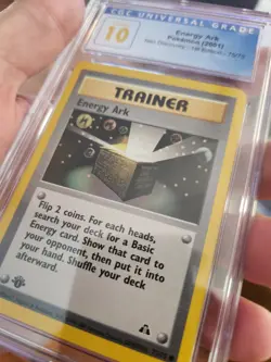 (POP 5) CGC 10 Pokemon Energy Ark Trainer 75/75 Neo Discovery 1st Edition - Image 2