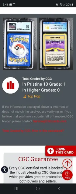 (POP 1) CGC 10 PRISTINE Pokemon Challenge 122/132 SAFFRON CITY GYM 1st Edition - Image 4