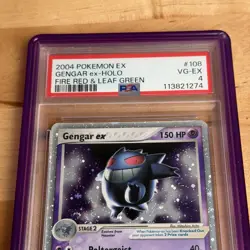 2004 POKEMON EX FIRE RED & LEAF GREEN #108 GENGAR EX-HOLO PSA 4 - Image 3