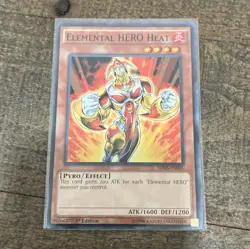 Yu-Gi-Oh! Konami Elemental HERO Heat SDHS-EN005 HERO Strike Unlimited Fire ATK/. - Image 1