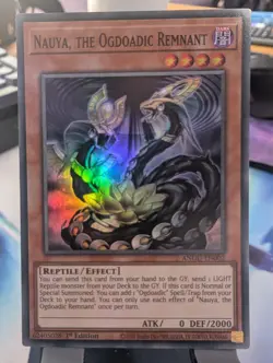 YuGiOh! Nauya, The Ogdoadic Remnant ANGU-EN002 Super Rare 1st Ed - Image 1