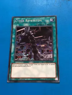 YUGIOH Secret Rare Cyber Revsystem CYHO-EN059 1st Edition - Image 1