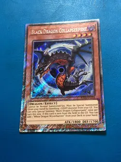 YUGIOH Platinum Secret Rare Black Dragon Collapserpent RA04-EN204 1st Edition - Image 1