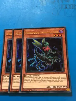 YUGIOH Ultra Rare Predaplant Ophrys Scorpio DUPO-EN066 1st Edition - Image 1