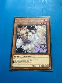 YUGIOH Secret Rare Ash Blossom & Joyous Spring RA01-EN008/RA04-EN025 1st Edition - Image 1