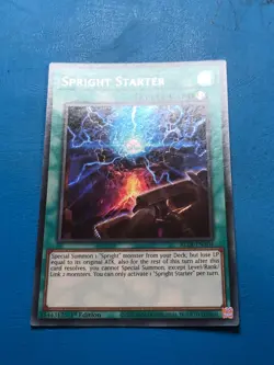 YUGIOH Secret Rare Spright Starter BLTR-EN104 1st Edition - Image 1