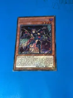 YUGIOH Secret Rare Dinomorphia Therizia BACH-EN009 1st Edition - Image 1