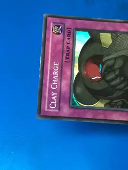 YUGIOH Super Rare Clay Charge DP1-EN030 PLAYED - Image 3