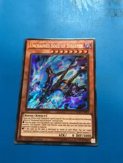 YUGIOH Secret Rare Unchained Soul Of Disaster CHIM-EN010 1st Edition - Image 1