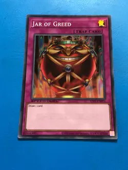 YUGIOH Super Rare Jar Of Greed STP5-EN015 - Image 1