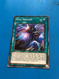 YUGIOH Platinum Secret Rare Soul Servant RA03-EN271 1st Edition - Image 1