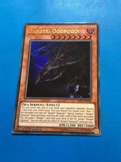 YUGIOH Ultra Rare Danger! Ogopogo! SAST-EN000 1st Edition - Image 1