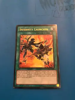YUGIOH Ultra Rare Infernity Launcher DUSA-EN082 1st Edition - Image 1