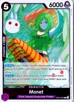 ONE PIECE English Monet Foil OP14-074 The Azure Sea's Seven - Image 1