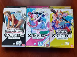 One Piece TCG Starter Decks ST 08 / 09 / 11 - Luffy, Uta, Yamato - Sealed - Image 1