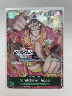 Scratchmen Apoo Online Regional 2024 Participant ST02-008 One Piece TCG - Image 1