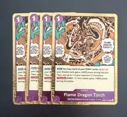One Piece | Flame Dragon Torch EB04-040 R Foil Playset (x4) NM - Image 1