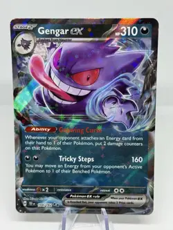 Gengar EX 104/162 Sv05: Temporal Forces Holo NM/M Pokemon TCG Card - Image 1