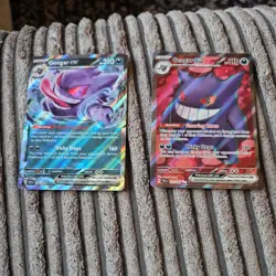 Gengar EX Holo Pokemon Card 193/162 Sv05: Temporal Forces and Gengar ex 104 - Image 1