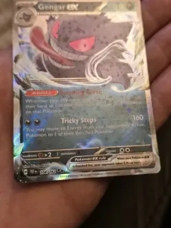 Pokemon TCG Card Gengar ex 104/162 Temporal Forces Double Rare Holo NM - Image 4