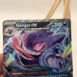 Pokemon TCG Card Gengar ex 104/162 Temporal Forces Double Rare Holo NM Fast Ship - Image 2