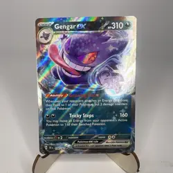 Gengar ex 104/162 Temporal Forces Ultra Rare Holo Pokemon Card NM - Image 1