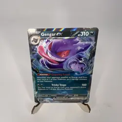 Gengar ex 104/162 Temporal Forces Ultra Rare Holo Pokemon Card NM - Image 3