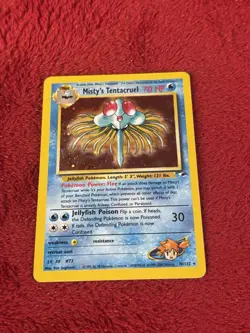 Misty's Tentacruel 010/132 Gym Heroes Holo Wotc Pokemon Card Played - Image 1