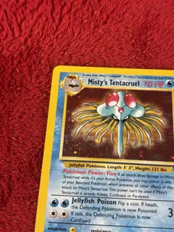 Misty's Tentacruel 010/132 Gym Heroes Holo Wotc Pokemon Card Played - Image 3