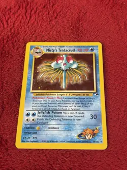Misty's Tentacruel 010/132 Gym Heroes Holo Wotc Pokemon Card Played - Image 5