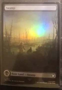 Swamp (0321) Universes Beyond: Fallout Foil MTG Card in NM Condition - Image 1