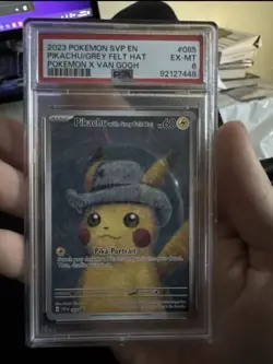 Pikachu with Grey Felt Hat 085 Sv: Scarlet & Violet Promo Cards Regular PSA 6 - Image 3
