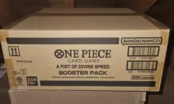 One Piece TCG OP-11 A Fist of Divine Speed Booster Box Case Sealed English OP11 - Image 1