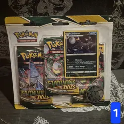 Pokemon TCG Sword & Shield Evolving Skies 3-Pack Blister + Umbreon Promo Sealed - Image 1