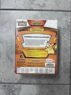 Pokemon TCG Shining Legends Pikachu Pin Collection New SEALED Box - Image 2