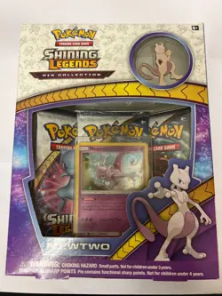 Pokemon TCG Shining Legends Mewtwo 2017 rare Pin Collection Box Brand New sealed - Image 1