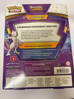 Pokemon TCG Shining Legends Mewtwo 2017 rare Pin Collection Box Brand New sealed - Image 2