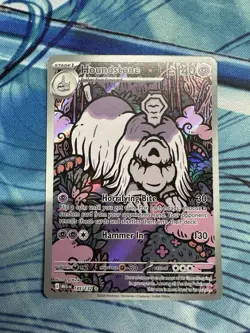 2025 Pokemon Houndstone 145/132 Me01: Mega Evolution Illustration Rare - Image 1