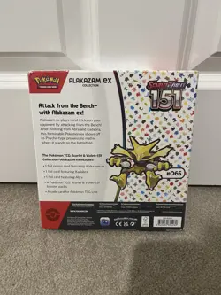 Pokemon TCG 151 Alakazam Ex Collection Box Brand New Sealed 820650853128 - Image 2