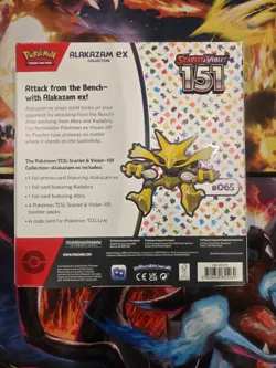 Pokemon TCG: SV3.5 Scarlet & Violet 151 Alakazam Ex Collection Box - Image 2