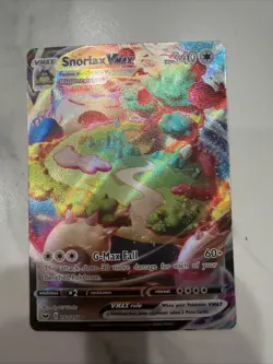Pokemon TCG Snorlax VMAX Sword & Shield Base Set 142/202 NM - Image 1