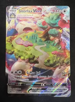 Pokemon TCG Snorlax VMAX 142/202 Sword & Shield Base Set - NM - Image 3