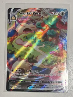 Pokemon TCG Snorlax VMAX 142/202 Sword & Shield Base Set - NM - Image 1