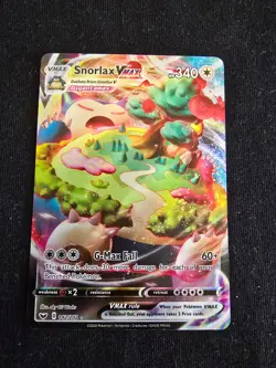 Pokemon TCG SWSH01: Sword & Shield Base Set Snorlax VMAX 142/202 NM - Image 1