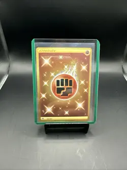 258/198 FIGHTING ENERGY | GOLD HYPER RARE | SCARLET & VIOLET SVI POKEMON CARD - Image 3