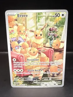 Pokemon TCG Eevee 188/167 Sv06 Twilight Masquerade Holo Illustration Rare Card - Image 1