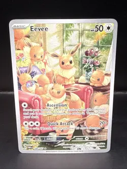 Pokemon TCG Eevee 188/167 Sv06 Twilight Masquerade Holo Illustration Rare Card - Image 2